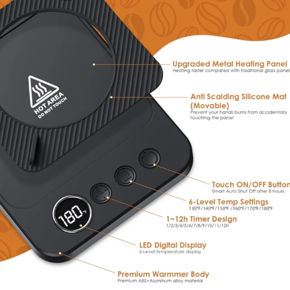 Felibeaco Coffee Mug Warmer Set for Desk - Picture 5 of 6